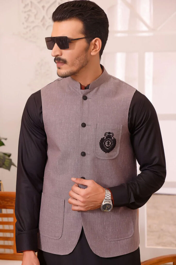 Pakistani Waistcoat Design for Mens in 2023 12 Stylish waistcoat design in pakistan